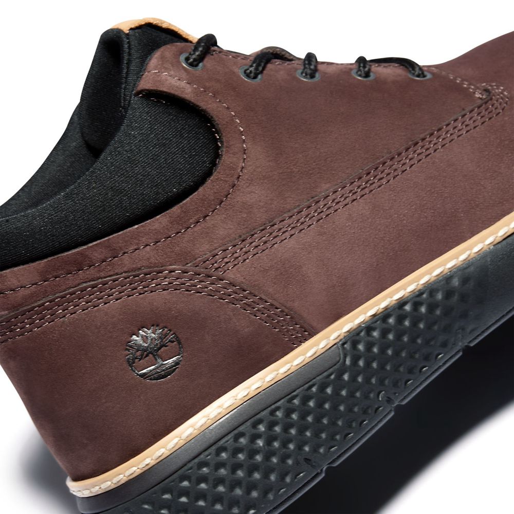 Botas Chukka Masculino - Timberland Cross Mark Better Couro - GIJQK8417 - Marrom Escuro